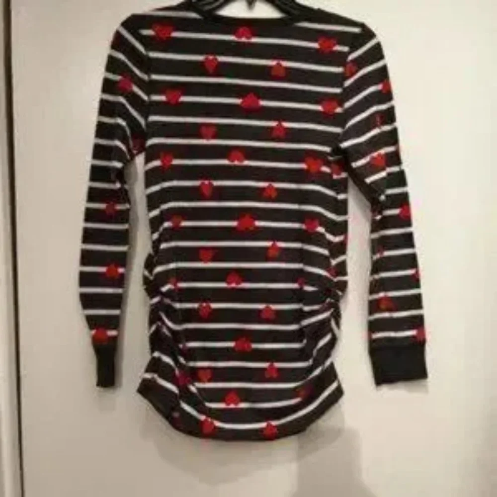 Heart-Themed‎ Maternity Pajamas by Old Navy Size Medium (Gently-Used)